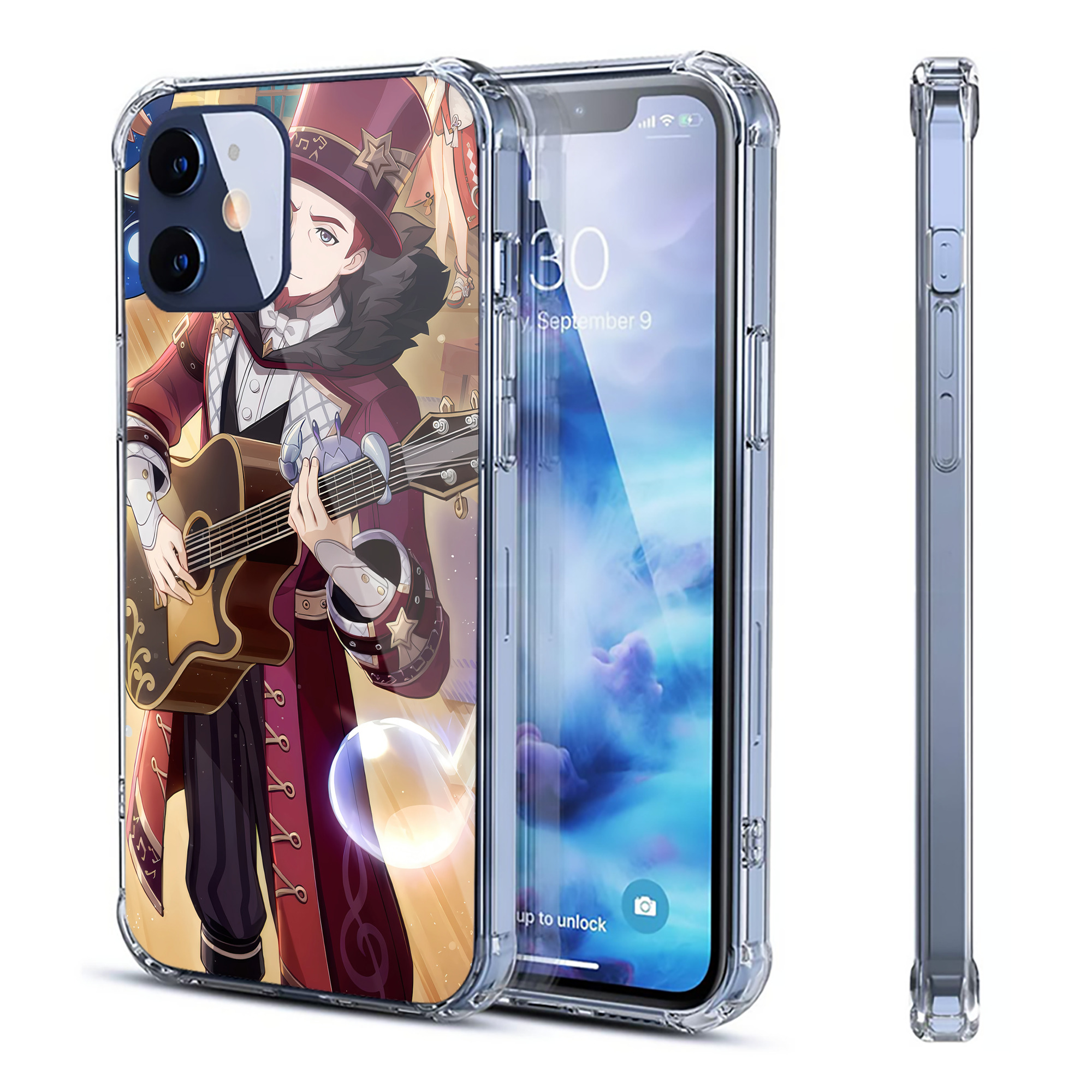 げんし神 genshin 【iPhone 12シリーズ対応】透明スマホケース（クリアソフトケース）